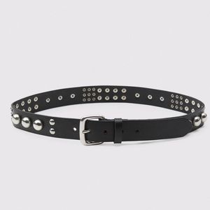 32” waist Studded Leather Belt - NWT | Zara